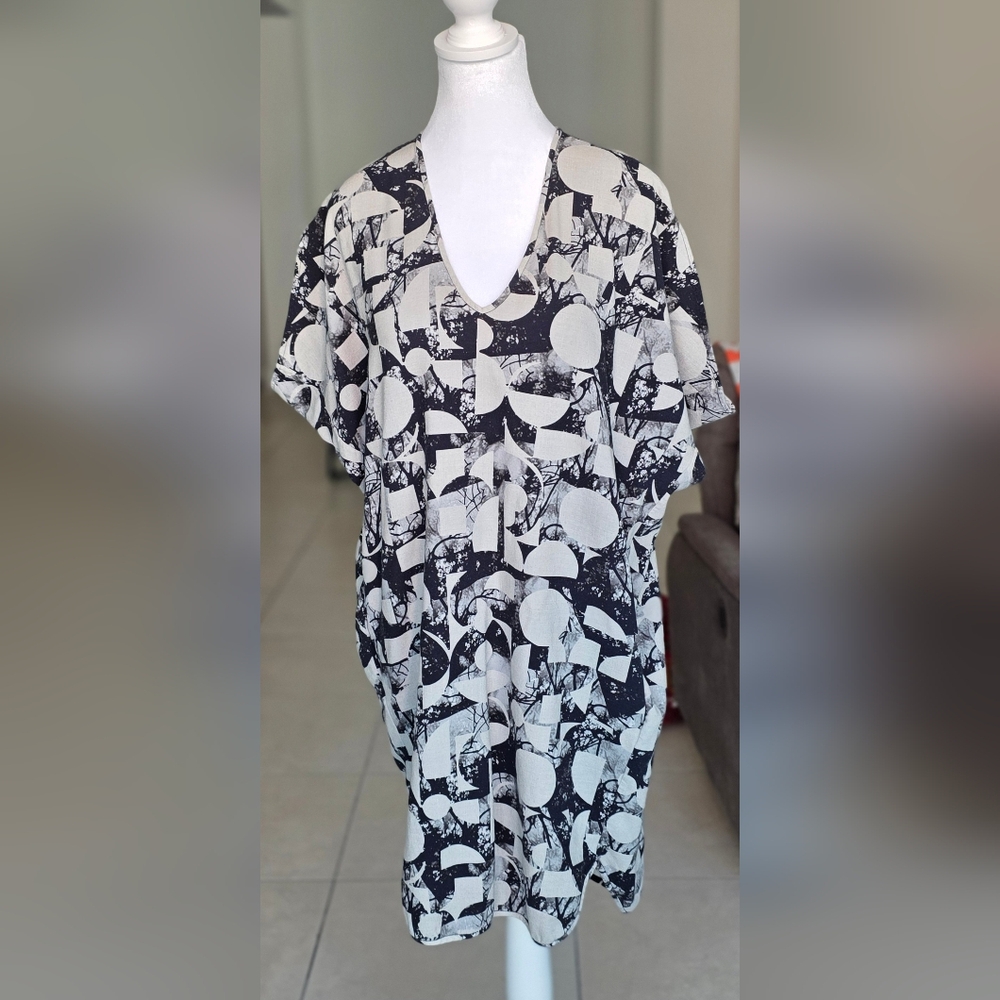 Maria + Cornejo Circle Dress:  Black and White